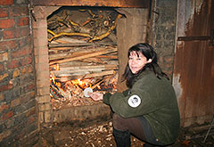 Leiterin des Forst- und Köhlerhofes Antje Raschke